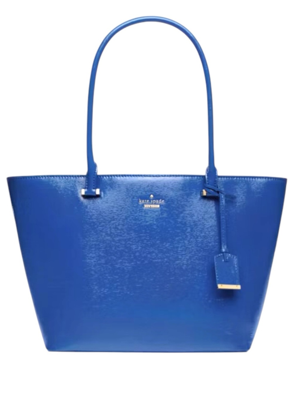 kate spade Blue Patent Leather Tote
